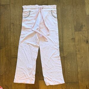 Twisted Heart Light Pink Kids Bottoms with Drawstring